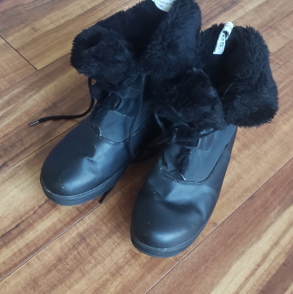 Black Totes Winter boots faux lining waterproof 8 - Picture 13 of 13
